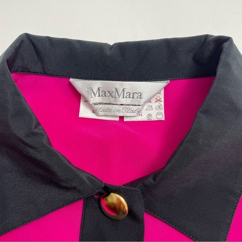 VINTAGE MAX MARA silk button down - Picture 3 of 6